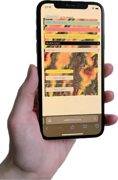 a mockup of an app on a mobile device